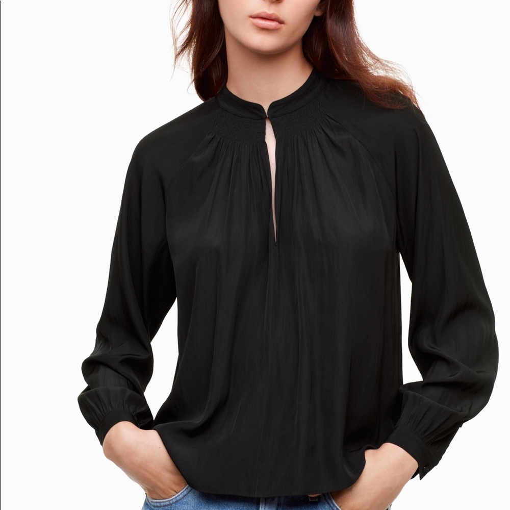 Aritzia Black blouse size XS